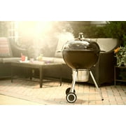 Weber Original Charcoal Grill, 22 Inch Premium Kettle Charcoal Grill, Black