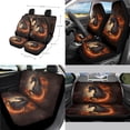 thumbnail image 2 of Jeiento Horse 14 Pack Car Seat Cover Full Set with Steering Wheel Cover Auto Seatbelt Pads Cup Coaster Trash Can Rear View Mirror Cover Coasters Armrest Cover Gear Shift Knob Cover Set Abstract Fire, 2 of 7