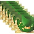 thumbnail image 6 of Coolnut St Patrick's Day Clover Cloth Napkins Set of 6, Oversized Washable Reusable Polyester Dinner Table Napkins for Family, Restaurant, Party Decor, 20 x 20 Inch, 6 of 7