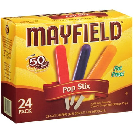 Mayfield Fat Free Pop Stix, 1.75 fl oz, 24 count