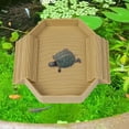 thumbnail image 6 of Serenable Reptile Bathing Pool Tortoise Water Bowl Aquarium Ornament Tank Decoration Feeding Dish Tortoise Feeder for Turtle Gecko Yellow, 6 of 10