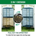 thumbnail image 3 of Ourlova 55-Inch Parrot Cage 2-In-1 Design With Slide-Out Tray And Wooden Perch, 3 of 8