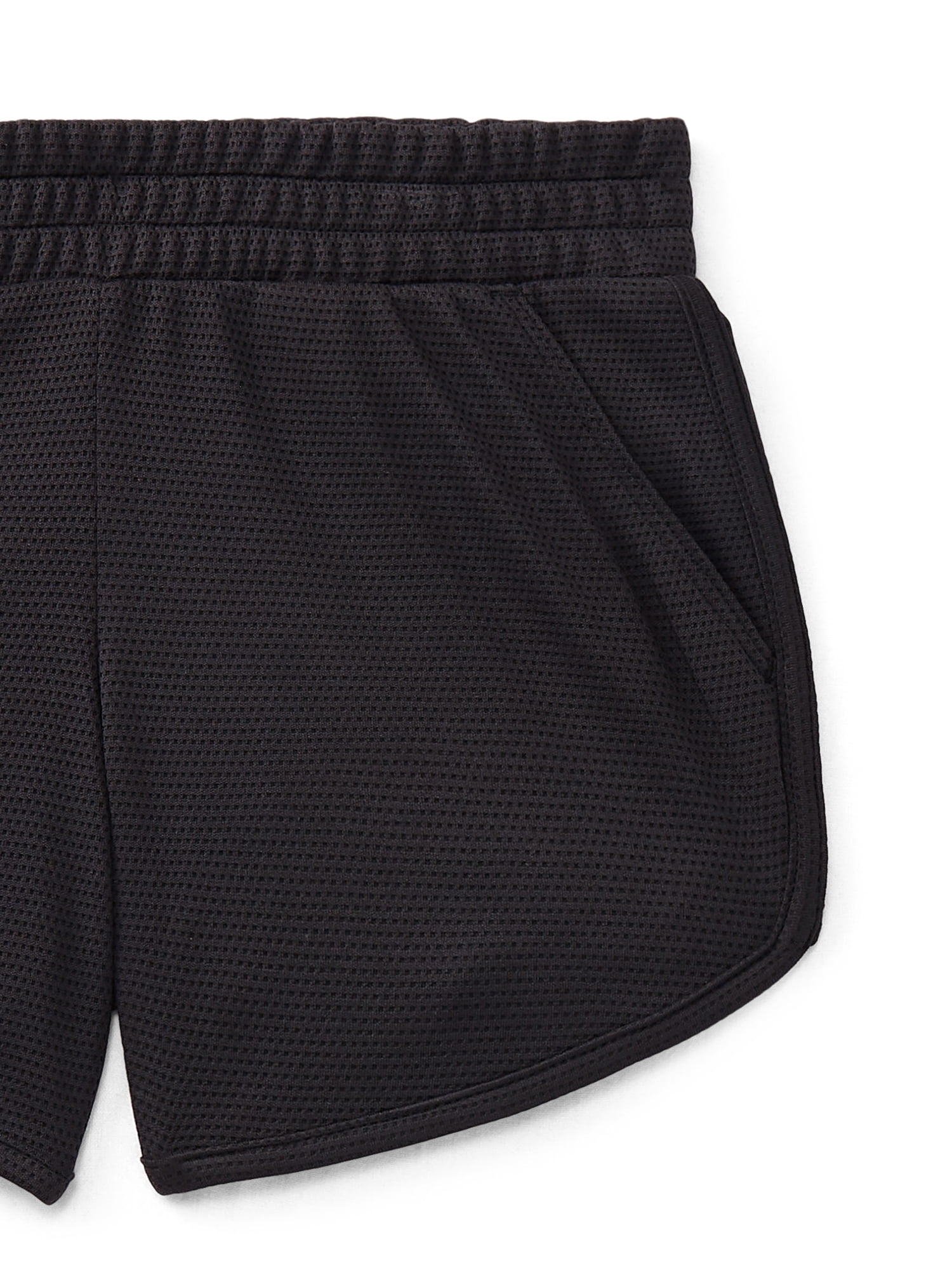 Athletic Works Girls Active Core Shorts, 2-Pack, Sizes 4-18 Plus
