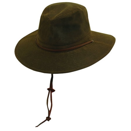 DPC Outdoor Design Men's Oil Cloth Brim Hat BROWN S