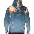 thumbnail image 3 of Bingfone Gold And Blue Fireworks Men's Drawstring Hoodie Long Sleeve Pocket Sweatshirts-3X-Large, 3 of 6