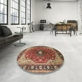 thumbnail image 3 of Ahgly Company Indoor Rectangle Traditional Saffron Red Medallion Area Rugs, 7' x 9', 3 of 6
