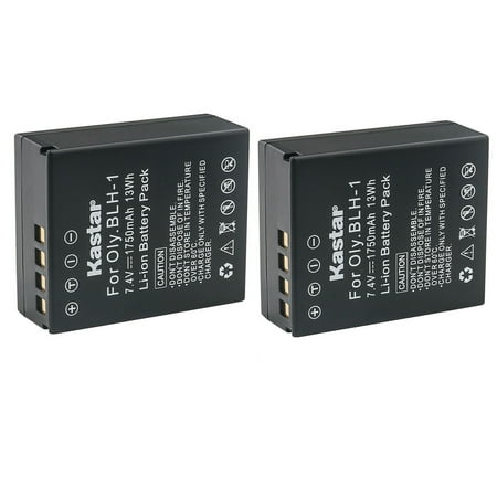 Kastar Fully Decoded Battery 2-Pack Replacement for Olympus BLH-1 BLH-01 PS-BLH1 Battery Olympus OM-D E-M1 Mark II OM-D E-M1 MARKII OM-D E-M1X EM1X OM-D EM1 Mark III OM-D E-M1 MARKIII Camera