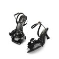 thumbnail image 2 of BURUDANI Women's Heels Square Toe Slingback Low Kitten Heels Sandals Flower Wedding, 2 of 5
