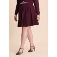 thumbnail image 2 of ELOQUII Women's Plus Size Pleated Sweater Mini Skirt, 2 of 3