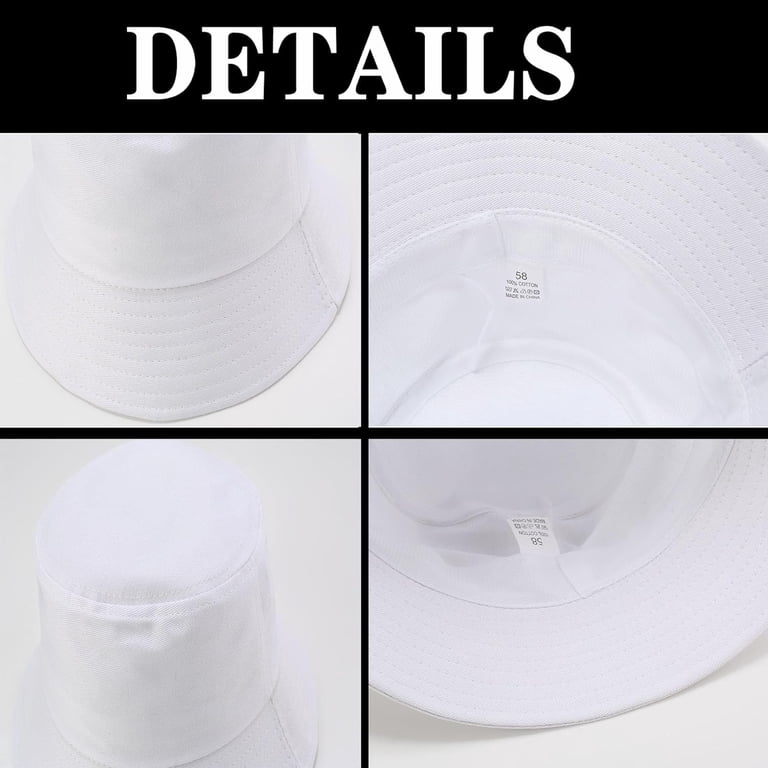 3 Packs Unisex Athletic Bucket Hat Solid Colors Sun Hat with  display picture 1