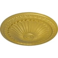 thumbnail image 3 of Ekena Millwork 15"OD x 1 3/4"P Alexa Ceiling Medallion (Fits Canopies up to 3"), Hand-Painted Rich Gold, 3 of 7