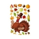 thumbnail image 1 of Pegatina estática de pavo de Acción de Gracias con calabaza, hoja de arce y fruta, 1 of 5