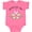 Hot Pink, variant on Inktastic Granny's Girl- Heart Flowers Girls Baby Bodysuit