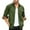 Army Green, variant on Kaemgyyd Long Shirt for Men Casual Lightweight Button down Coat Loose Solid Color Collar Shacket Jacket with Pockets