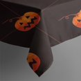 thumbnail image 3 of Black Halloween Pumpkins Rectangle Tablecloth 60"x84",Waterproof Polyester Rectangle Table Cloth, Wipeable Spillproof Polyester Tablecloth for Dining, Camping, Indoor and Outdoor, 3 of 5