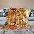 thumbnail image 2 of Nawypu Pumpkin and Autumn Maple Falling Leaves Throw Blanket Super Soft Lightweight Fall Leaf Thanksgiving Day Flannel Blanket for Sofa Couch Bed,Ultra Warm Cozy Blankets for All Seasons, 2 of 6