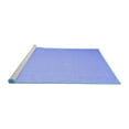 thumbnail image 2 of Ahgly Company Machine Washable Indoor Round Abstract Blue Contemporary Area Rugs, 7' Round, 2 of 4