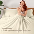 thumbnail image 4 of Bare Home TENCEL™ Sheet Set - Lyocell derived from Eucalyptus - Queen, Natural, 4 of 9