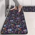 thumbnail image 2 of Kitchen Rugs Sets Of 2,Dark Blue Christmas Nutcracker Pattern Anti Fatigue Kitchen Mat Rugs Non Slip Washable,Decorative Kitchen Floor Mats for Kitchen,Sink,Laundry,17"x47"+17"x47", 2 of 5