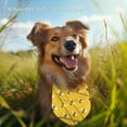 thumbnail image 3 of Yellow Bees Dog Bandanas, Honeybee Dog Scarf, Accessories for Medium Large Dogs, 3 of 4