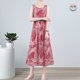 thumbnail image 1 of Vestido de seda de algodón de longitud media para mujer, novedad de verano Eccomum Traje 42 XXXL, 1 of 5