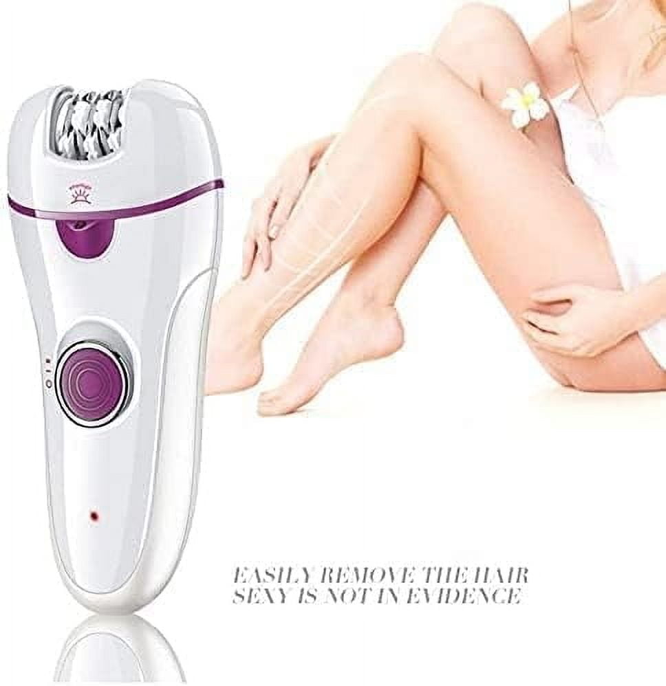 Epilator, Hair Removal for Women, 3 in 1 Rechargeable Razors Bikini Trimmer Hair Removal Shaver for Facial Body Armpit Leg Foot Grinder Shaver Foot Care，The Safety has a Beautiful, Low Noise Design