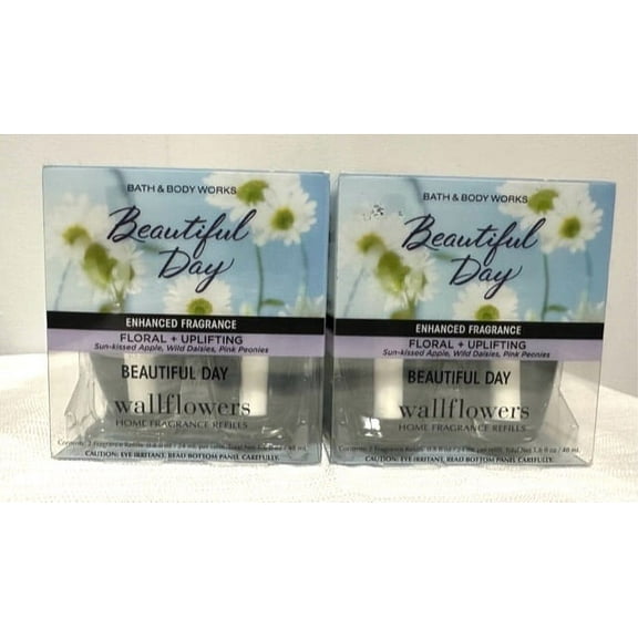 Bath & Body Works Beautiful Day Wallflowers Home Fragrance Refills, 0.8 fl oz each - 4 Refills
