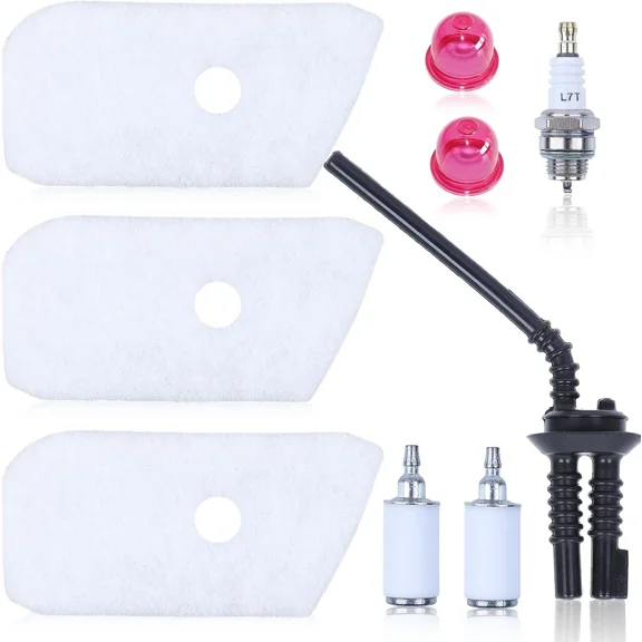 128LD Air Fuel Filter Line Spark Plug Kit for Husqvarna 128CD 125L 124L Trimmer