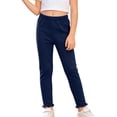 thumbnail image 5 of Hellosay Toddler 3 Pack Leggings Cotton Elastic Waist Ruffle Hem Strecth Comfortable Solid Casual Dance Pants Size 1-9, 5 of 8