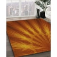 thumbnail image 3 of Ahgly Company Machine Washable Indoor Rectangle Transitional Neon Orange Area Rugs, 7' x 10', 3 of 7
