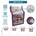 thumbnail image 6 of 250th Anniversary Table Runner 60 Inches, Independence Day Floral Wooden Bed Runner Dresser Scarves Tabletop for Indoor Outdoor Parties/Ceremony/Banquet, 13" x 60", 6 of 9