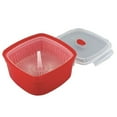 thumbnail image 1 of Microwave Steamer and Storage Container -Rectangular - 3 Piece Set Madison York NV-07258, 1 of 2