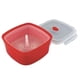 thumbnail image 1 of Microwave Steamer and Storage Container -Rectangular - 3 Piece Set Madison York NV-07258, 1 of 2