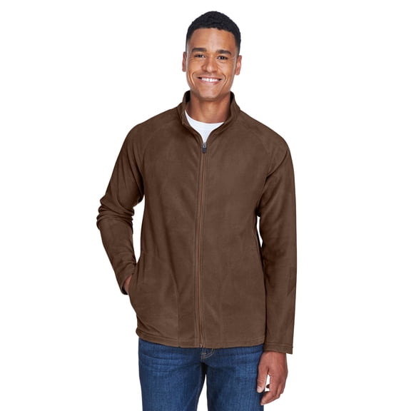Men's Campus Microfleece Jacket - SPORT DARK BROWN - 4XL