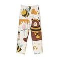 thumbnail image 4 of Sigee Cute Bee Honey Jar Hive Bear Print Men's Pajama Pants - Soft Lounge Sleep Bottoms with Elastic Waistband and Pockets-Large, 4 of 9