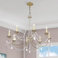thumbnail image 3 of Livex Lighting Pennington Chandelier in Hand Painted Antique Silver Leaf, 3 of 14
