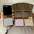 thumbnail image 6 of Dteck Glitter Case for Samsung Galaxy Z Flip 7 with Hinge Protection, Shockproof Hard PC Luxury Diamonds for Samsung Z Flip 7 Cover, Sparkle for Galaxy Flip 7 Case Women Girls,Silver, 6 of 6