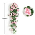 thumbnail image 4 of Artificial Hanging Flowers 2.8Ft Artificial Rose Vine Hanging Plants Artificial Flower for Home Room Garden Wedding Indoor Outdoor Decoration, 4 of 4