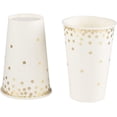thumbnail image 5 of Vasos de fiesta, vasos de papel, pajitas para beber, vajilla de papel para fiesta para boda, fiesta de cumpleaños, 5 of 5