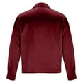 thumbnail image 3 of Kukoosong Shirts for Men Business Dressy Mens Solid Color Silk Satin Shirt Casual Pleats Blouse, 3 of 6