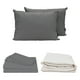 thumbnail image 1 of Protector de Colchón Individual + Sábanas Basic Gris + Almohadas 2Pack, 1 of 8