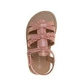 thumbnail image 6 of Laura Ashley Girls Hook and Loop Strappy Gladiator Sandals. (Toddler/Little Kids). - Peach, 5, 6 of 6