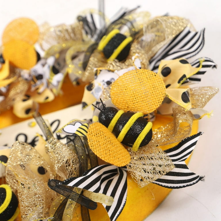 Bumble Bee Baby Shower Hanging Decorations (Yellow, Gold, 90