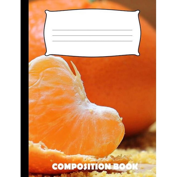 Composition Book: Orange Composition Notebook Wide Ruled (Paperback)