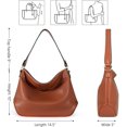 thumbnail image 3 of Bolso Hobo Montana West MWC-085BR de piel vegana talla mediana, 3 of 7