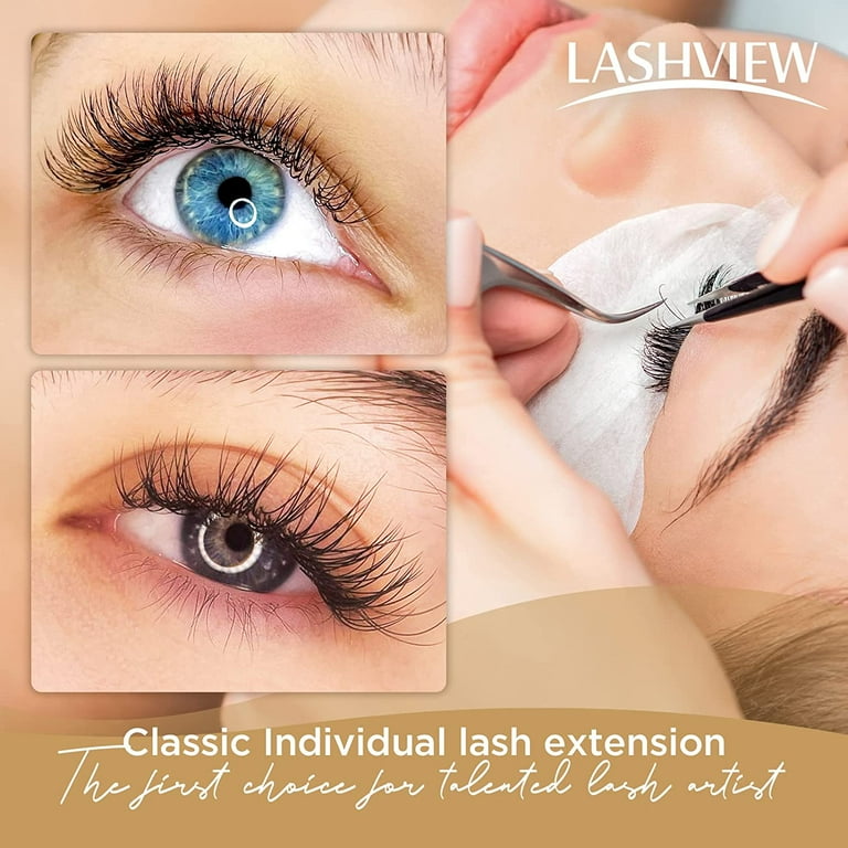 LASHVIEW Eyelash Extensions Individual Lashes Lashes 0.15 D Curl Thickness 11mm Premium Single Classic Lases Natural Semi Permanent Eyelashes Soft