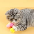 thumbnail image 2 of AAOMASSR 12 Pc Funny Cat Interactive Ball Toys Colorful Cute Plush Balls Faux Feather Bell Cat Chew Teeth Cleaning Toy Pet Toy, 2 of 5