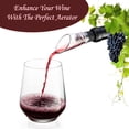 thumbnail image 2 of Aireador de vino con boquilla vertedora, aireador de aire de vino tinto y boquilla decantadora, aireación instantánea portátil de vino, adecuado para la mayoría de los vinos, 2 of 5