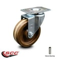 thumbnail image 2 of 4 Inch High Temp Phenolic Wheel Swivel Top Plate Caster Service Caster Brand, 2 of 2