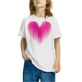 thumbnail image 2 of Jamicy Oversized Tshirts for Girls 2025 New Summer Wear Spring Romance Shirt for Girls Heart Graphic Tee Great Love Casual Short Sleeve Top for Brunch Dates, 2 of 4